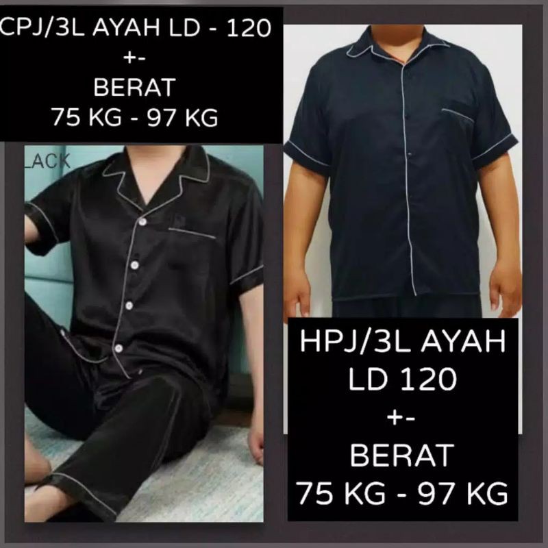 piyama pasangan cowok cewek / suami istri / pria wanita satin silk