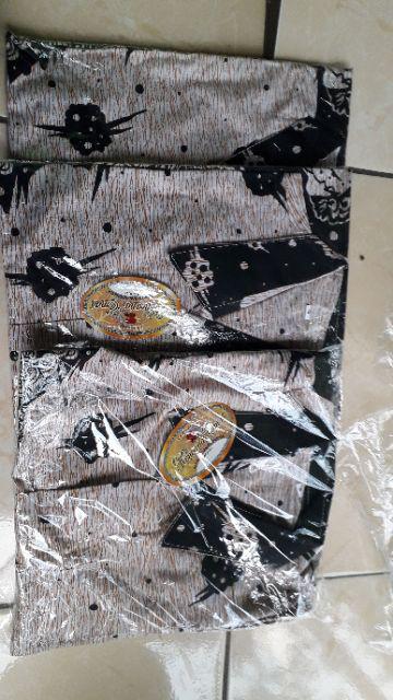 Kemeja Batik Pria/hem Black Sweet Wayang