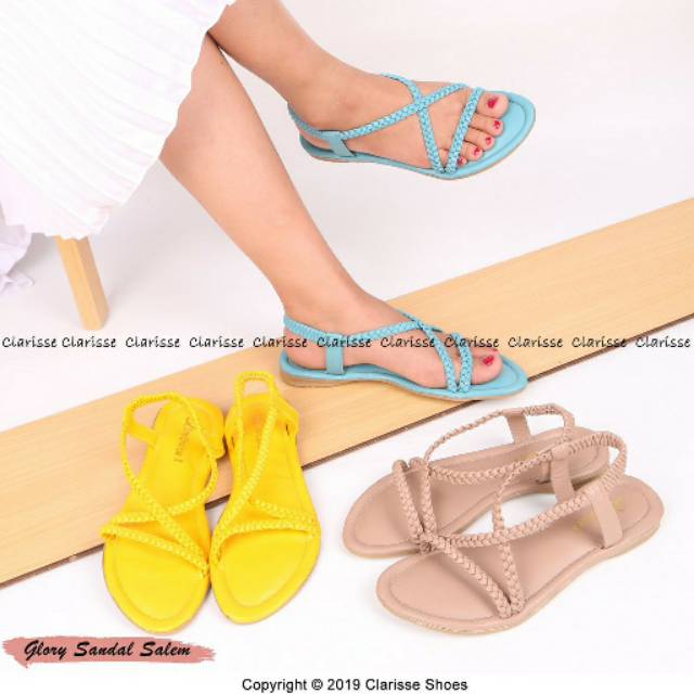 Clarisse Sandal  Tali  CLARA REALPICT Flip Flop Kepang Murah 