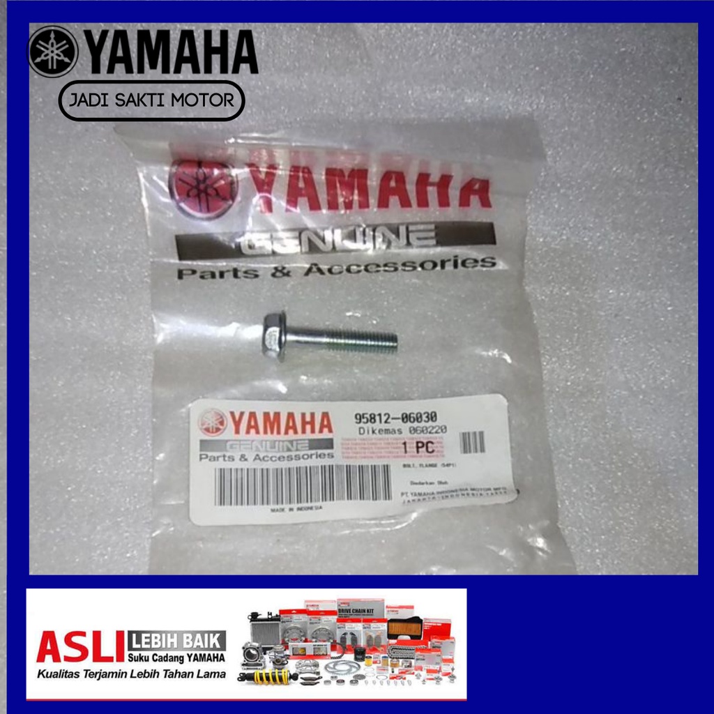 BAUT TUTUP CYLINDER COP INTAKE BOLT, FLANGE (54P1) MIO J, SOUL GT, FINO FI, X-RIDE, GT 125, FORCE, J