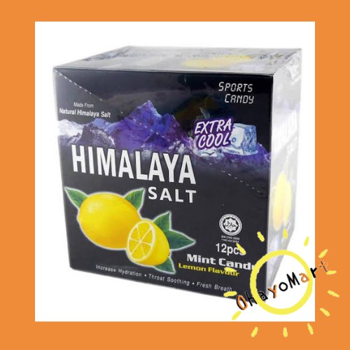 Himalaya Salt Mint Candy Lemon Flavour / permen himalaya 12pcs 180grm