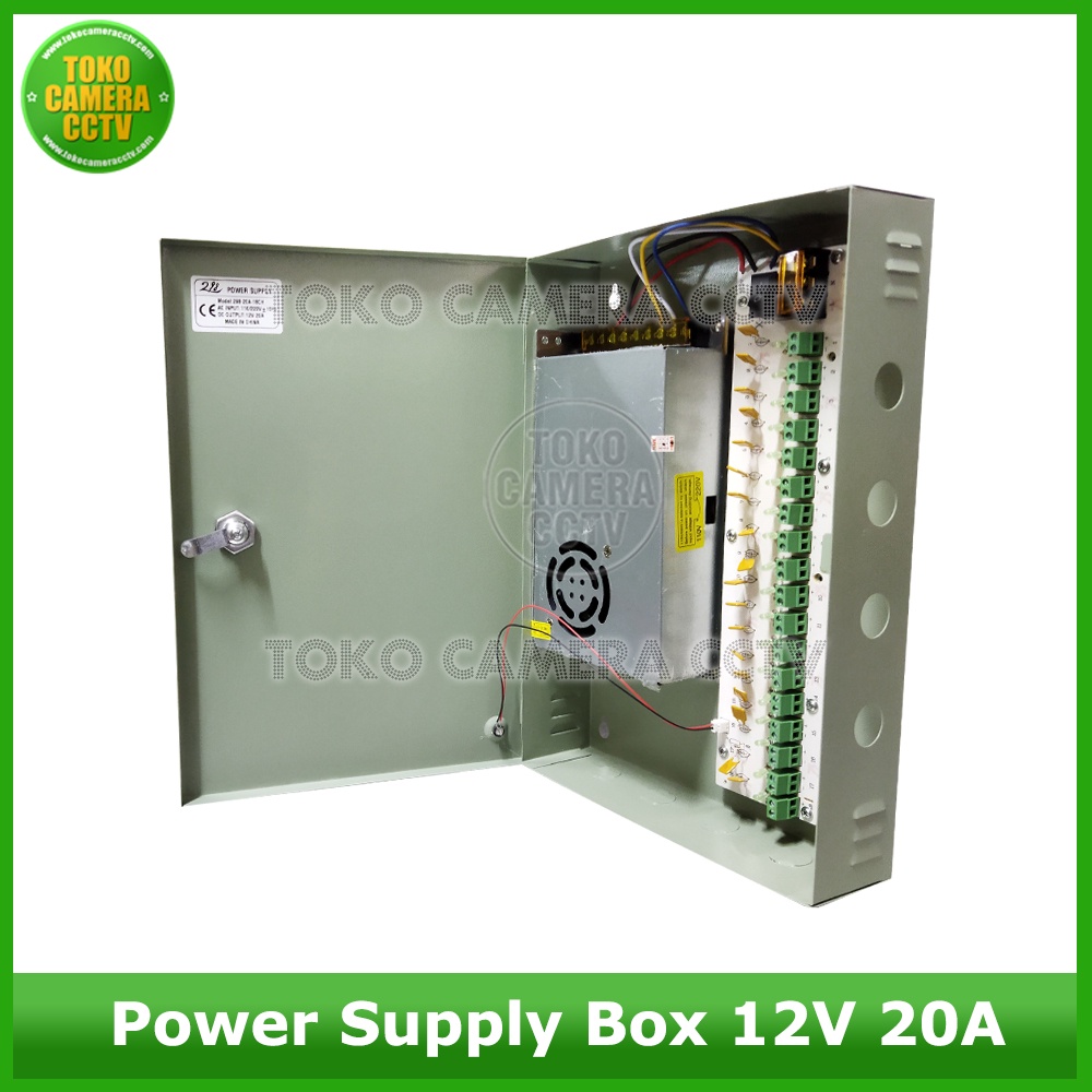 Power Supply CCTV BOX 12V 20A