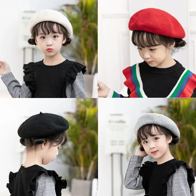 TOPI BARET WANITA KEKINIAN FASHION SELEBGRAM KOREA WOMAN CAP KUPLUK CEWEK DEWASA SENIMAN ARTIST A2