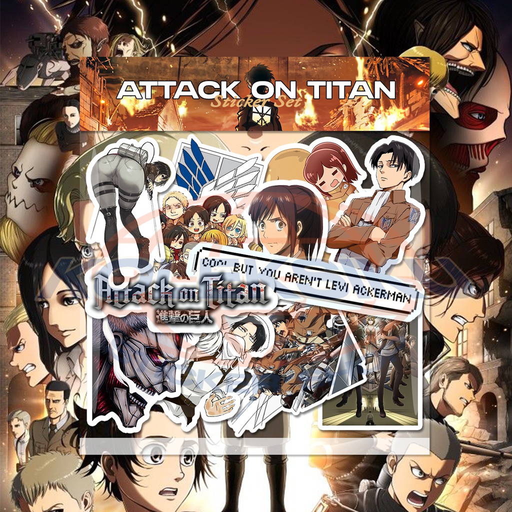 STIKER ATTACK ON TITAN STIKER AESTHETIC STIKER ANIME STIKER LUCU STIKER HP STIKER LAPTOP
