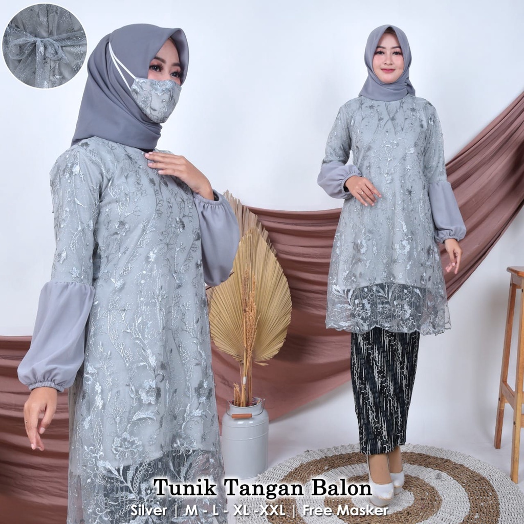 Set kebaya tunik tulle navy/kebaya tunik /kebaya Kinanti/kebaya murah/kebyaa brokat/kebaya terbaru/kebaya wisuda/kebaya kondangan/set kebaya tunik dahlia