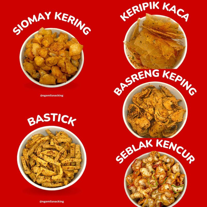 

basreng /Bastick / siomay kering / kripik kaca
