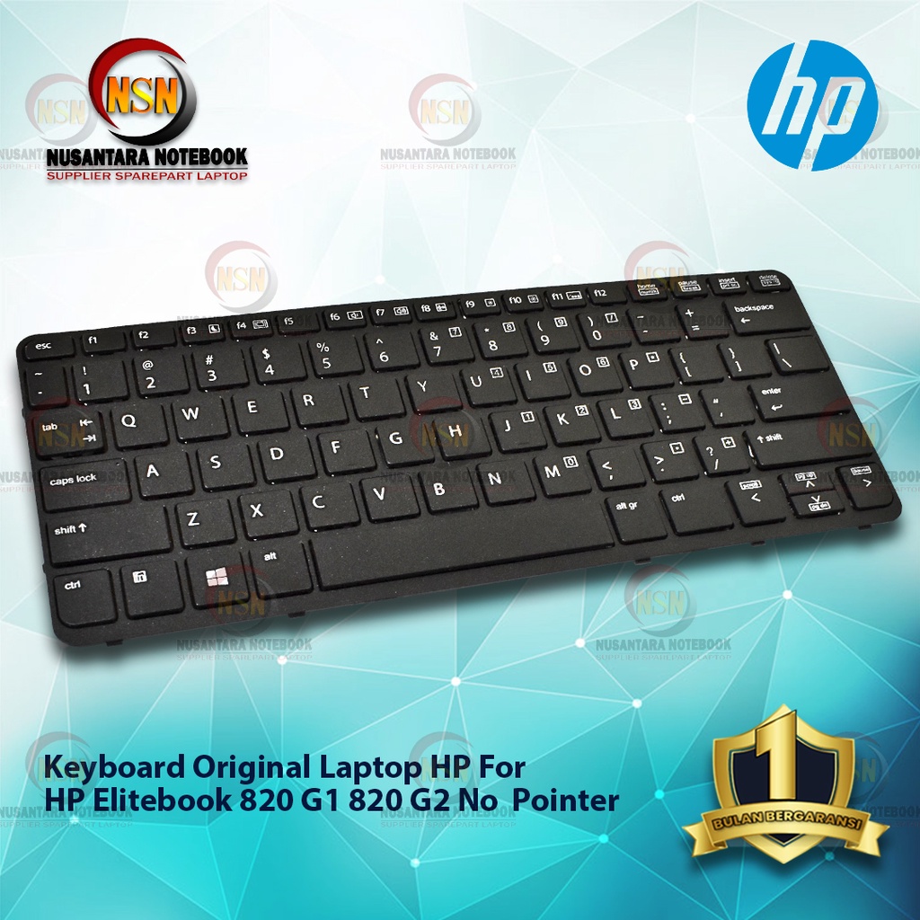 Keyboard Original Laptop HP For HP Elitebook 820 G1 820 G2 No Pointer