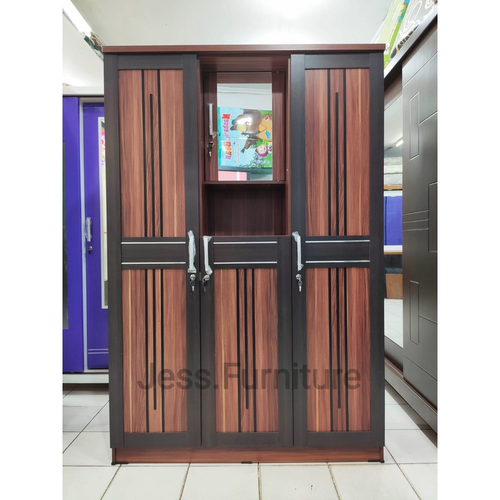 Lemari Pakaian Baju 3Pintu / Lemari Baju Minimalis 3Pintu / Lemari Pakaian 3Pintu / Lemari pakaian 3
