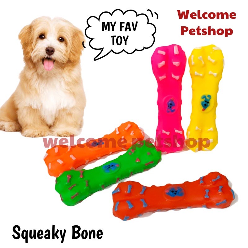 Squeaky Bone / Mainan Anjing / Gigitan Anjing / Mainan Hewan