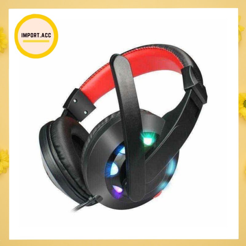 HEADSET DJ BANDO GAMER A65 LAMPU DISCO SUPER BASS HIGH QUALITY [import]