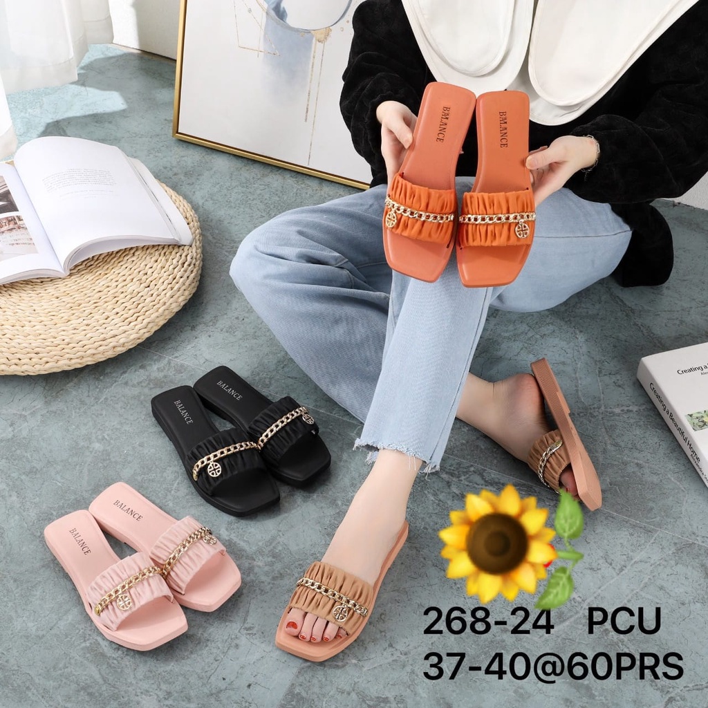 Sandal Karet Jelly Wedges Wanita import Model Terbaru Original Kekinian by AGUNG STYLE Balance 268-24