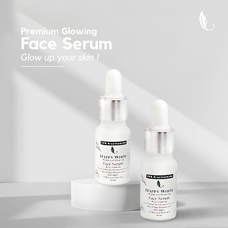 Jual PREMIUM GLOWING FACE SERUM HAPPY WHITE (Serum wajah dengan 10