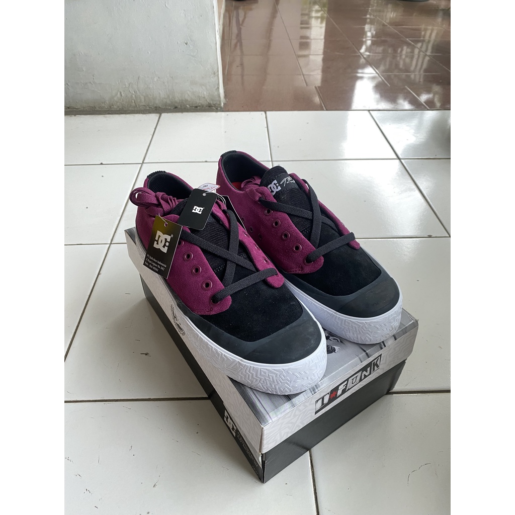 Sepatu Sneakers DC Shoes T-Funk Lo S Black/Purple New 100% ORIGINAL BNIB