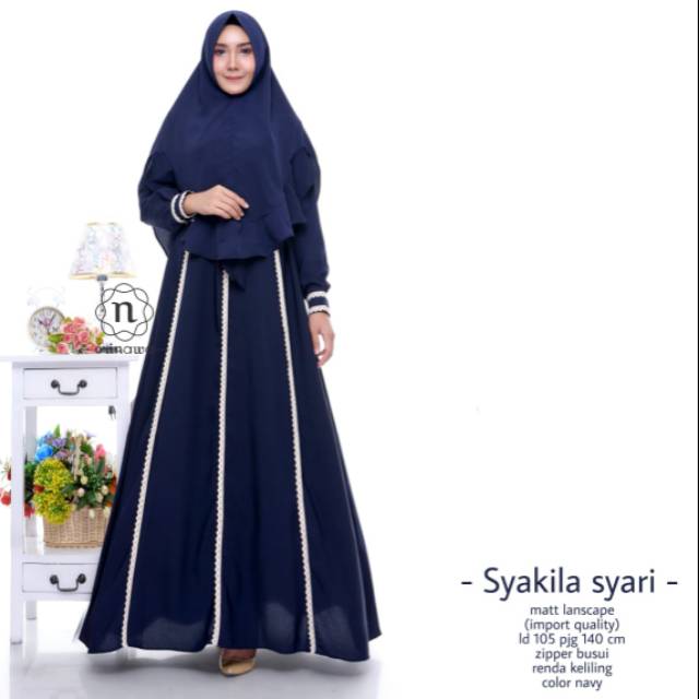 Syakila syar'i Gamis syari modern