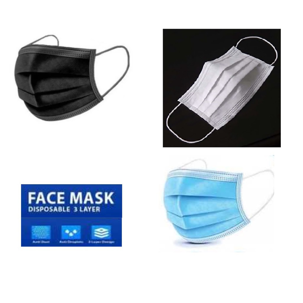 Masker 3ply Earloop Per Box / 50 Pcs