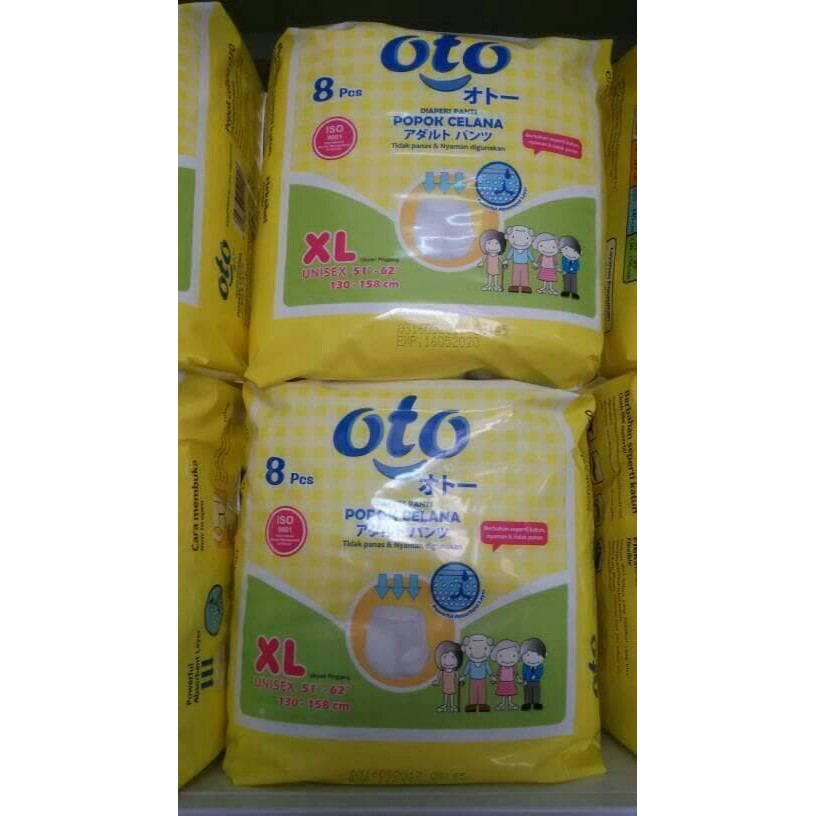 BANTING HARGA POPOK DEWASA CELANA OTO XL 8/ PAMPERS DIAPER DEWASA MURAH AL1