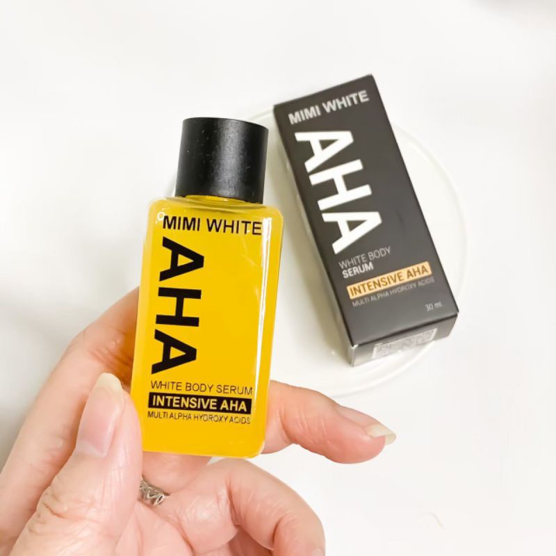 ORI 100% AHA MIMI WHITE Serum untuk memutihkan badan