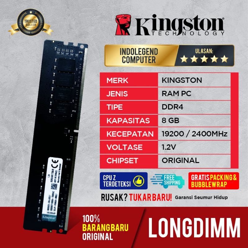 KINGSTON DDR4 8GB PC19200 LONGDIM