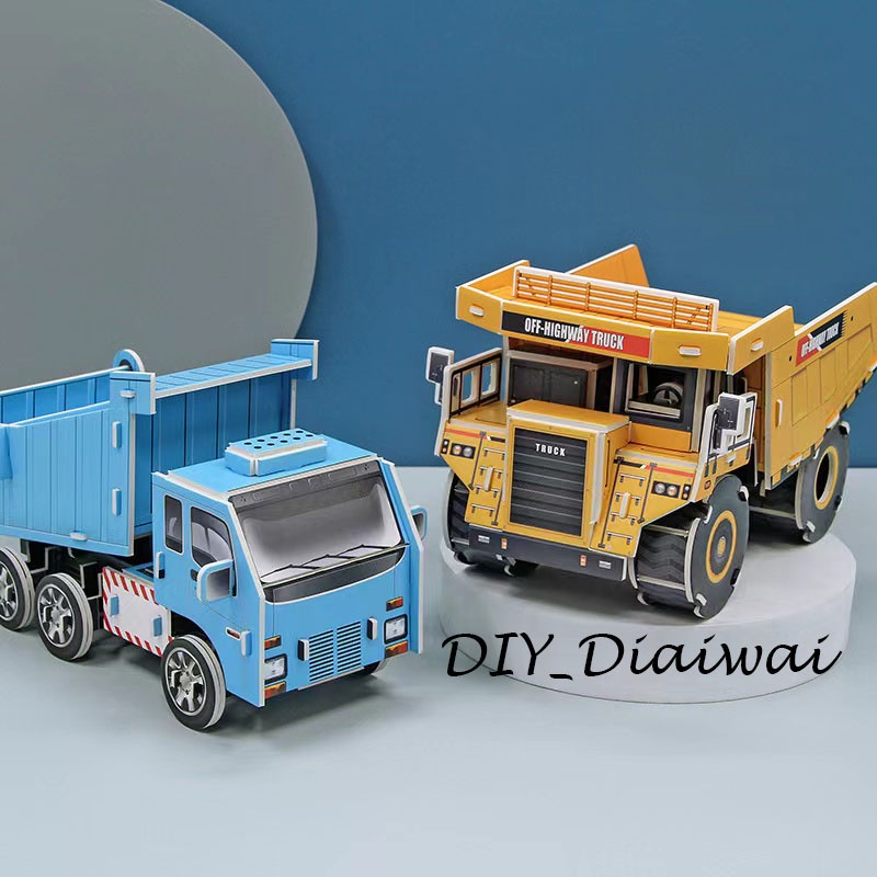 PUZZLE 3D FOAM ukuran Besar EXCAVATING | LOADER TRUCK Mainan Edukasi Anak Puzzle 3D