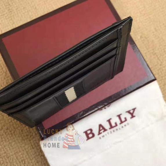 Star Bally Gray Torin Card Holder Mini Wallet 100% Original Bally - Black Promo