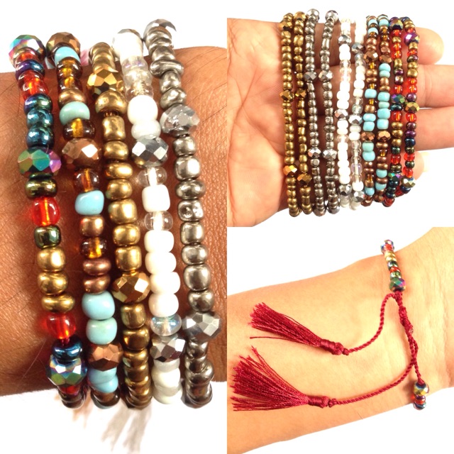 Gelang tassel kristal aksesoris fashion korea manik manik Gelang tassel kristal aksesoris fashion korea manik manik