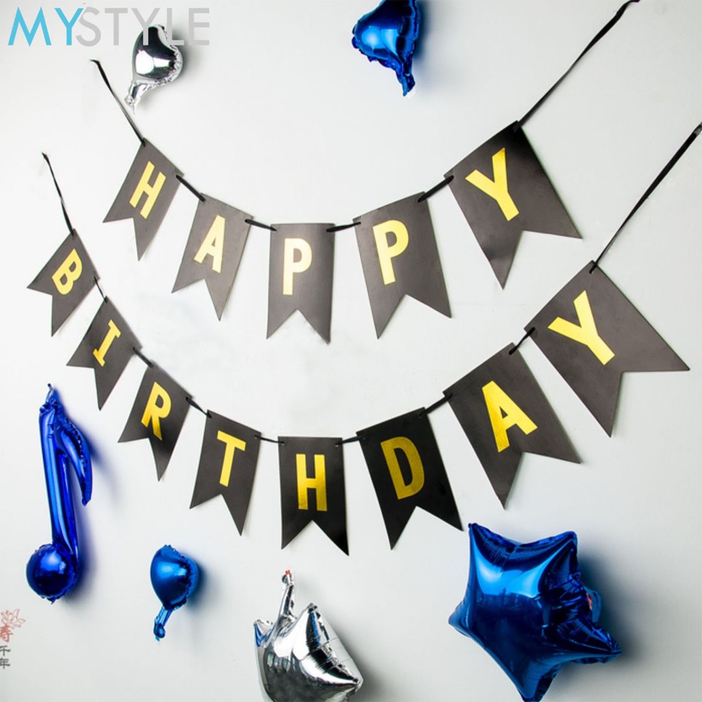 HAPPY TIME BANNER ULANG TAHUN SEGILIMA FOIL BANNER HAPPY BIRTHDAY ULANG TAHUN MURAH/ BANNER PESTA