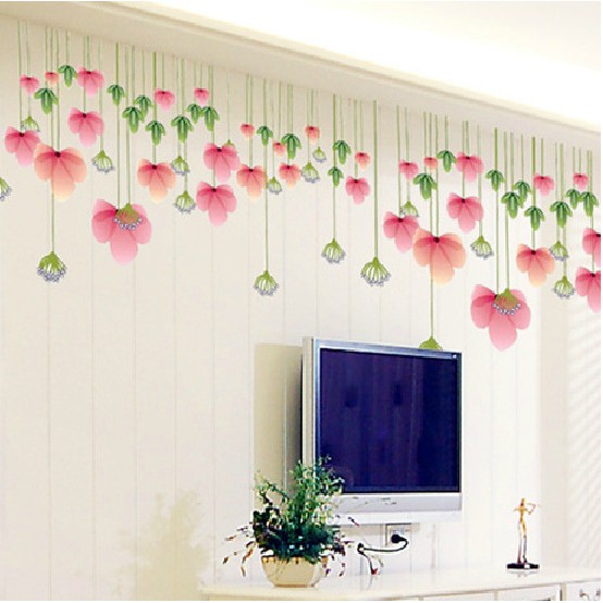 RELIZA Wall Sticker / Stiker Dinding Bunga Renda Flower Hanging Hiasan Dinding AY928