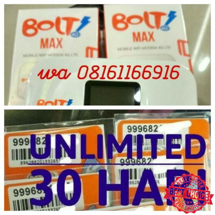 PROMO HARGA TERMURAH mifi modem bolt aquila max plus kartu perdana unlimited 30 hari