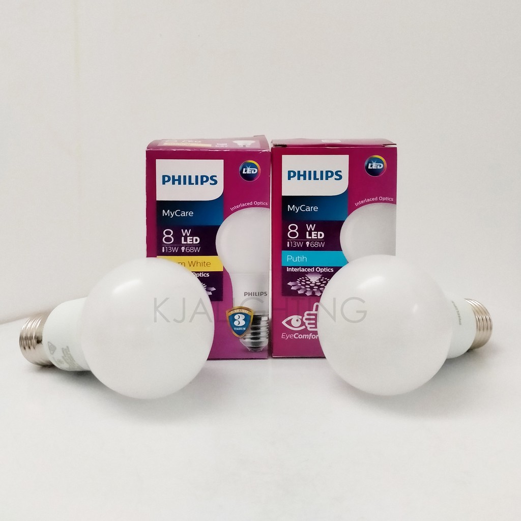 Lampu Bohlam Led Philips 8W Watt