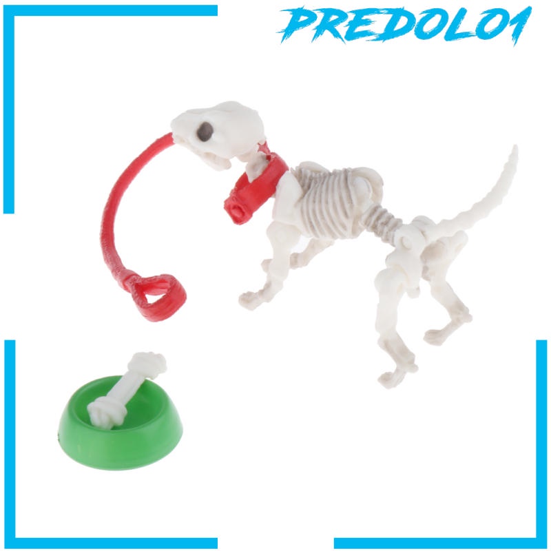 (Predolo1) Action Figure Pose Skeleton Dog Joints Dapat Digerakkan Untuk Koleksi