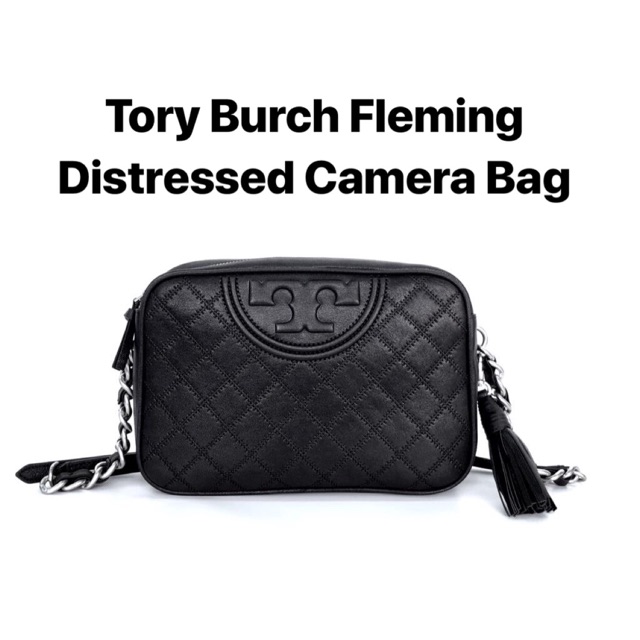 Tory Burch Fleming Distressed Camera Bag