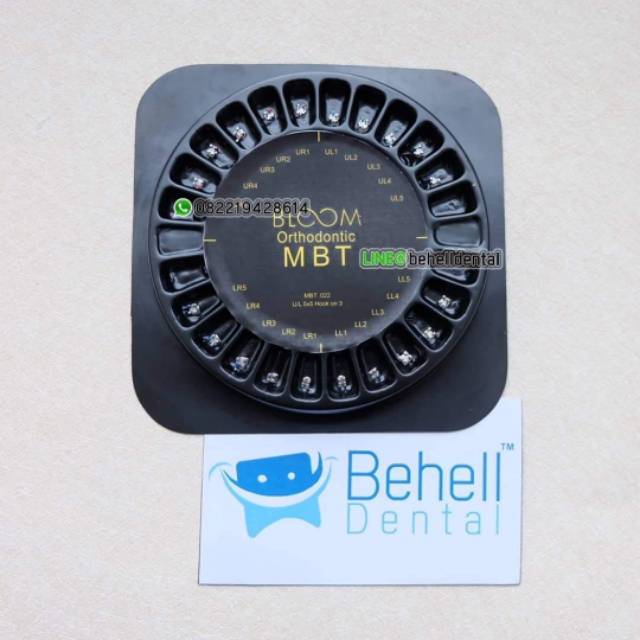 BRACKET BEHEL BLOOM ORTHODONTIC USA MBT 022 hook on 3 - Kawat Braces Perawatan Perbaikan Gigi Metal Metalic - Dental Behelldental Original