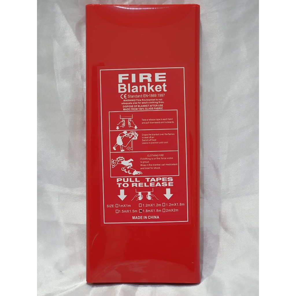 Fire Blanket 1,8Mx1,8M Fire Blanket, Selimut Pemadam