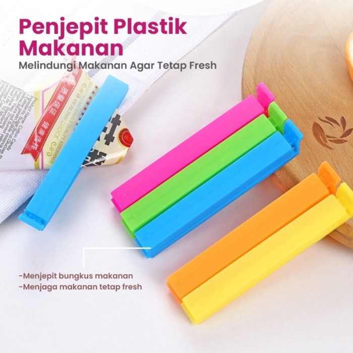 CLIP PENJEPIT BUNGKUS MAKANAN / CLIP FOOD PLASTIK PENJEPIT BUNGKUS MAKANAN / SNACK SEALER / PENJEPIT MAKANAN RINGAN