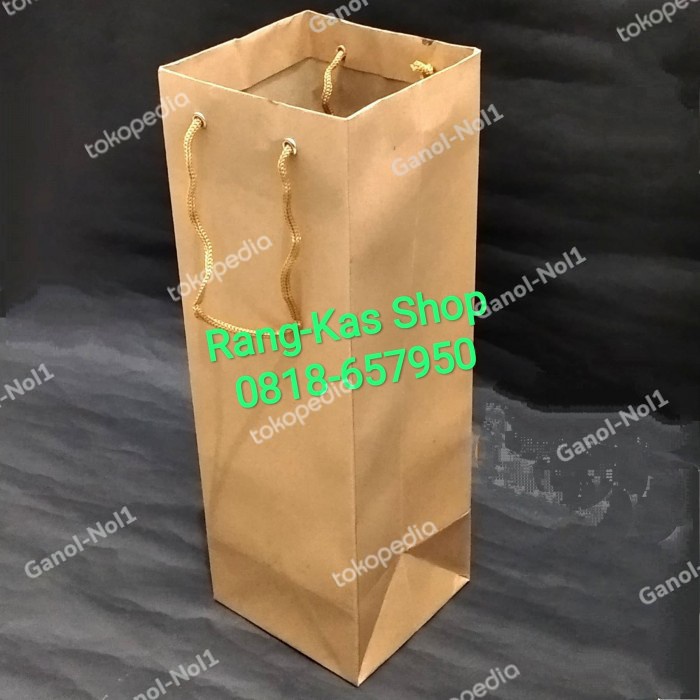 

✨ BISA COD ✨ Paper bag Botol Wine / Madu samson doff