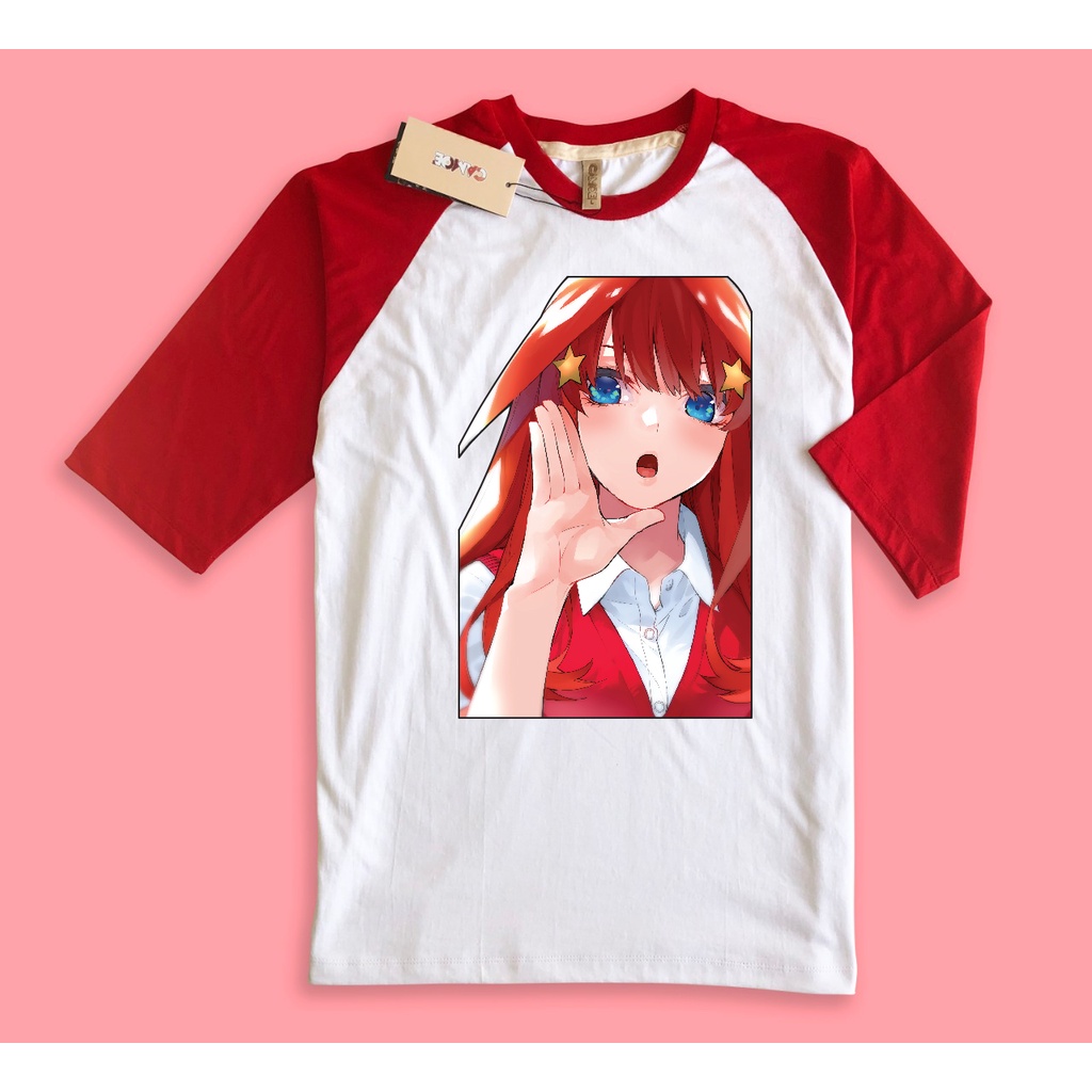 Kaos Raglan Anime 5 toubun Nakano Itsuki