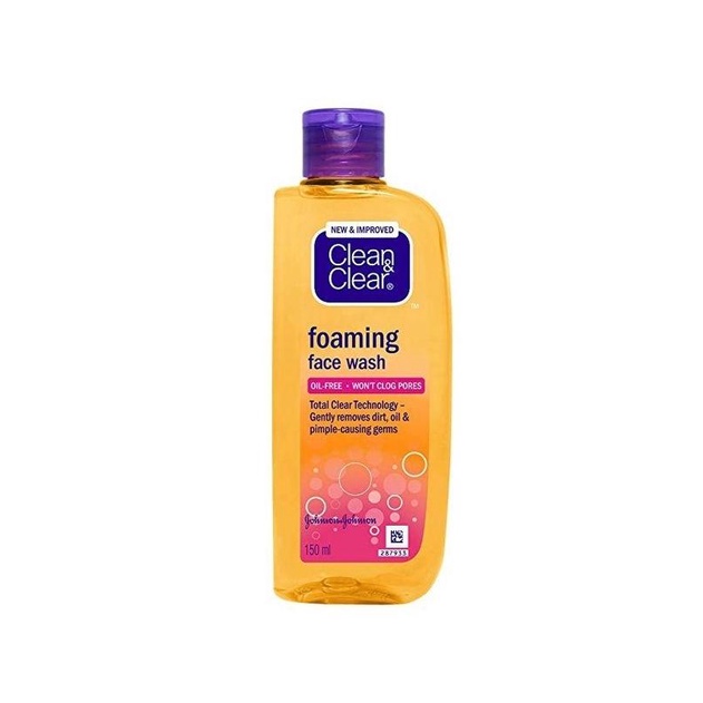 Clean &amp; Clear Foaming Face Wash Sabun Cuci Muka Pembersih Wajah 50ml / 100ml