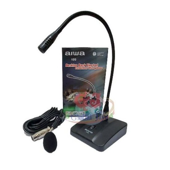 mic podiom aiwa aw109 mic meja aiwa 109 mic podium aiwa mic condensor mic conference aiwa