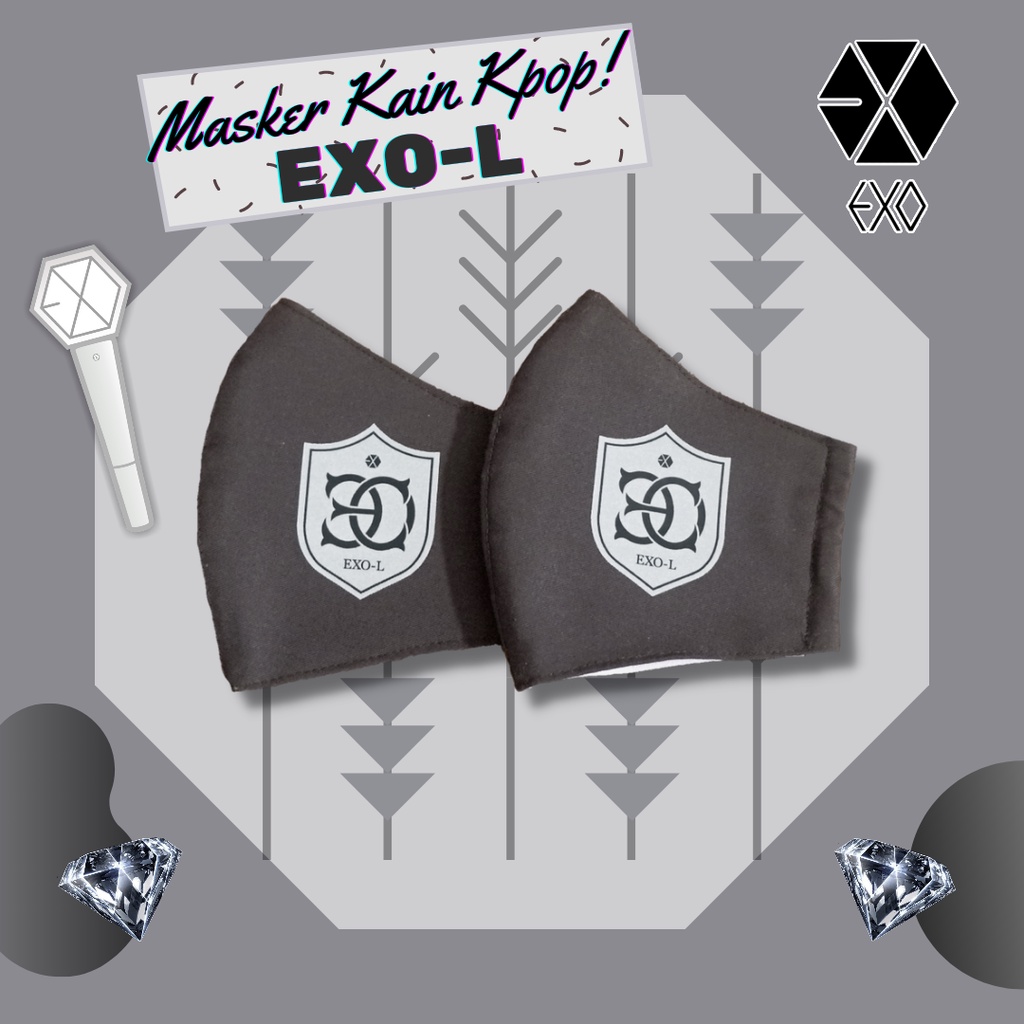 Premium Mask edisi EXO-L Kpop Stuff Fandmade