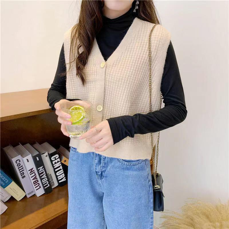 Rompi Rajut Wanita Vest Import