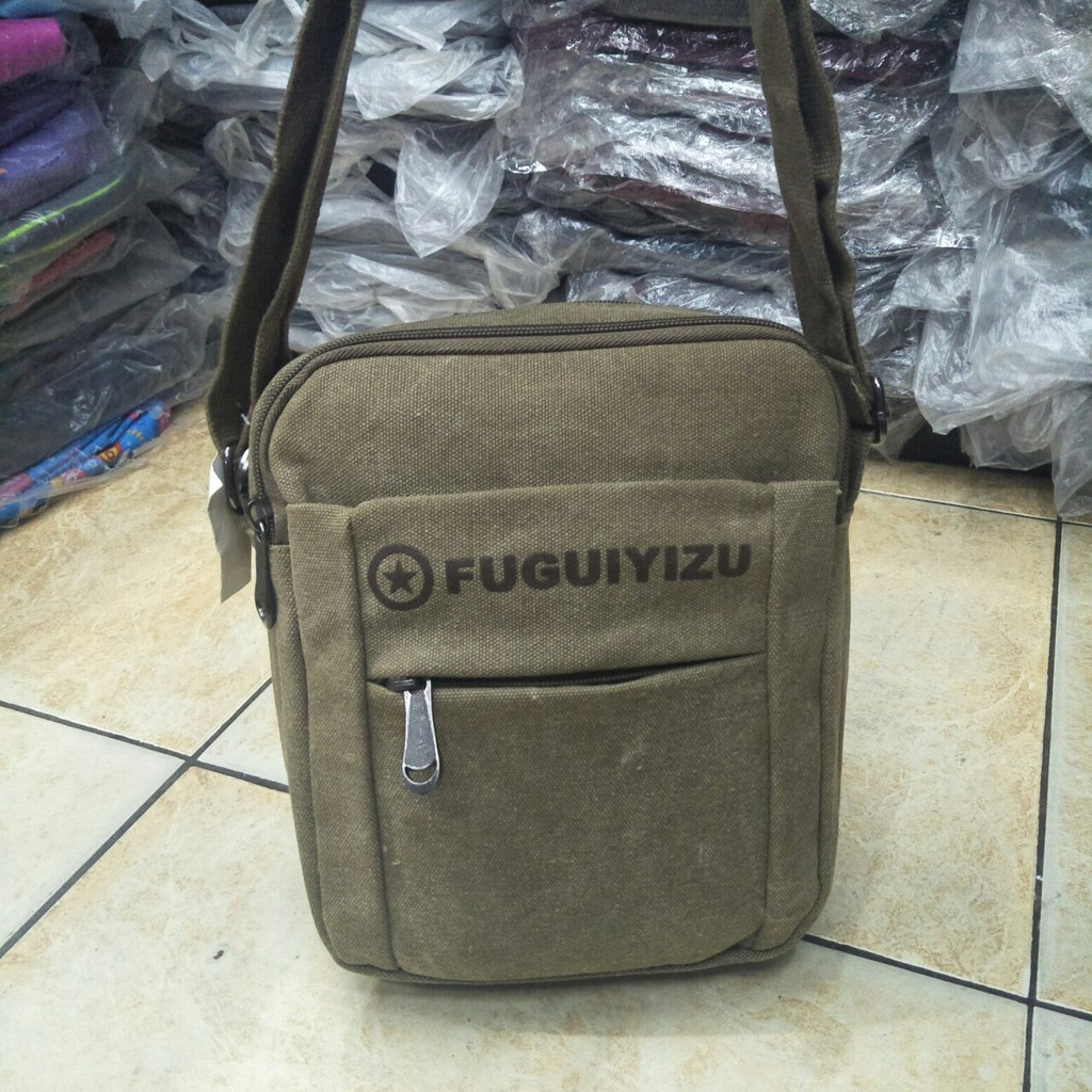Tas Selempang Kanvas Pria Dan Wanita Tas Ipad 10 Inchi Tas Fashion import