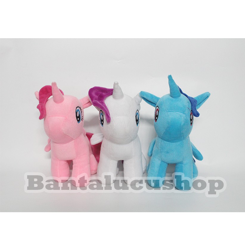 Boneka Kuda Pony Unicorn Mainan My Little Pony Lucu Size L Bahan Halus Termurah