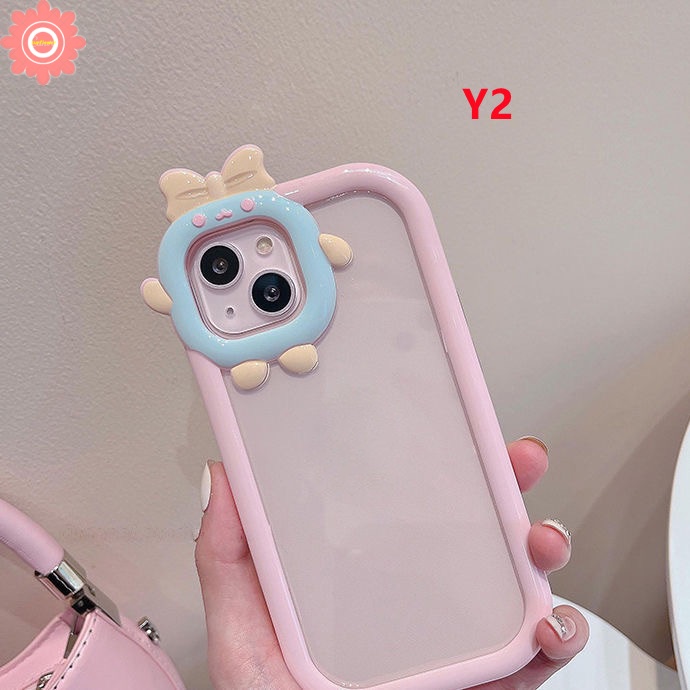 Soft Case Warna Macaron 3D Untuk Vivo Y16 Y02s Y35 Y22 Y51 2020 Y31 2021 Y53s Y51A Y91 Y93 Y95 Y91C Y1S Y15s Y01 Y17 Y15 Y12