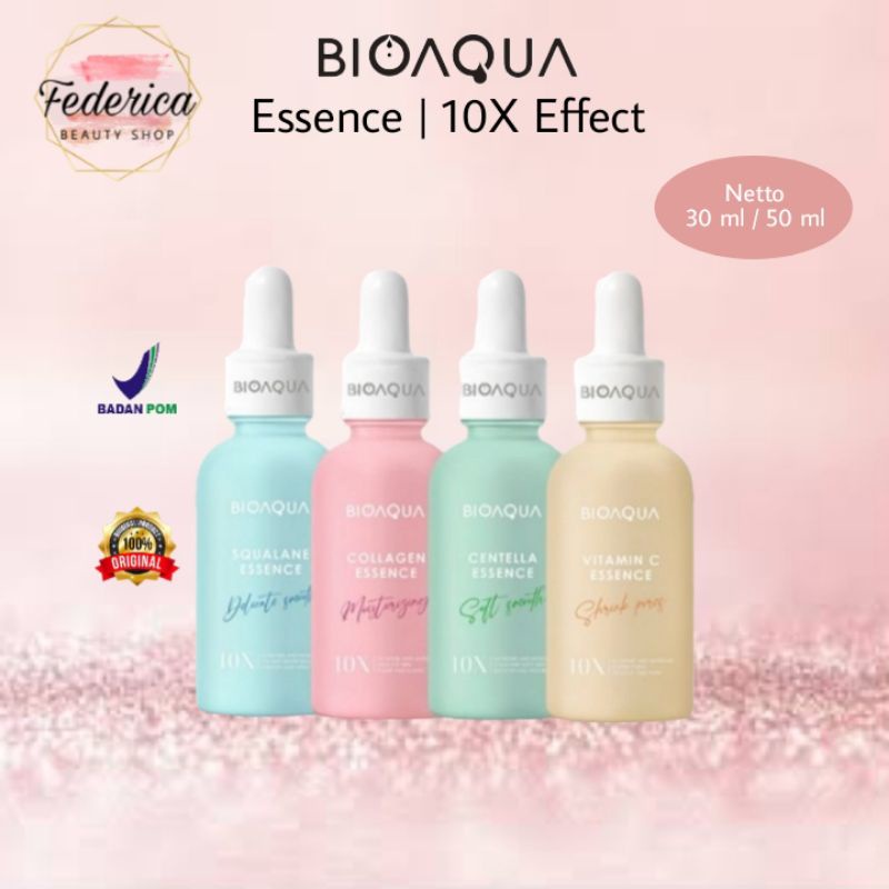 BIOAQUA 10X Essence Serum Collagen / Centella / Squalane / VIT C 30 50 ml