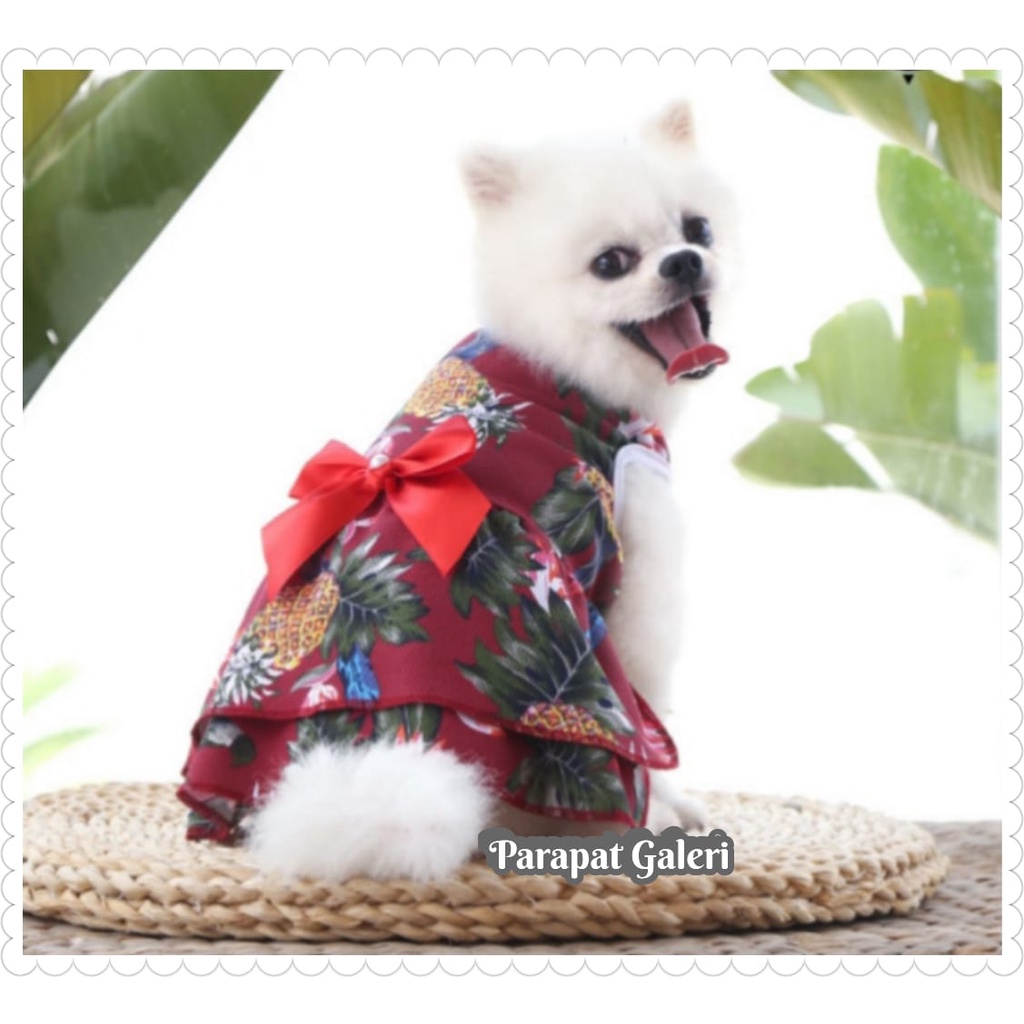 Sunnyheart Baju Anjing - Dress Kucing - Gaun Hewan Peliharaan Bahan Breathable kwalitas Import