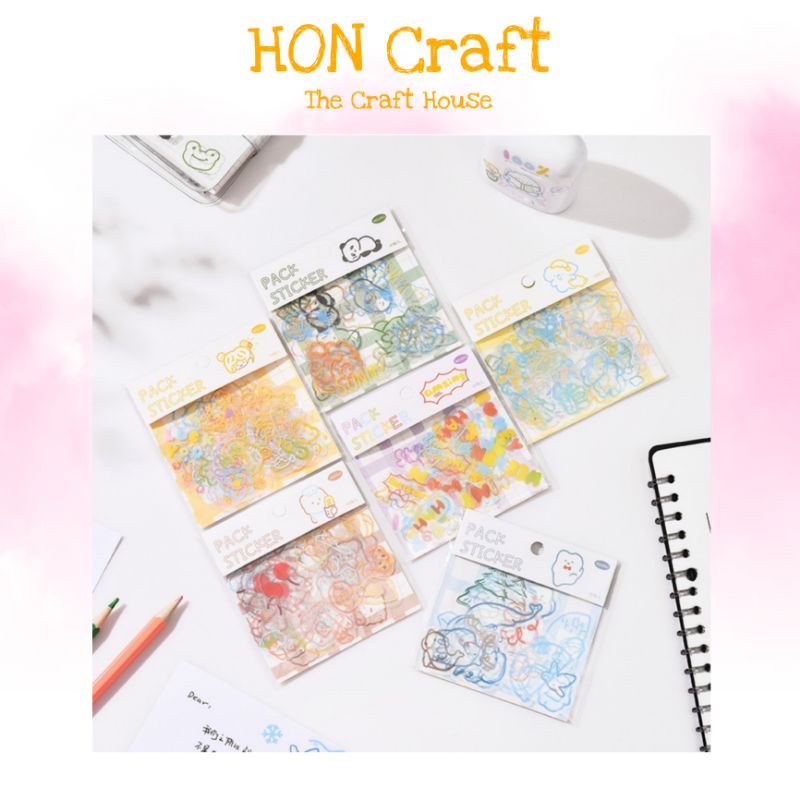 

HON Journal - DIY Diary Journal Sticker Hand Account Decoration Stickers Pet Japanese Cartoon