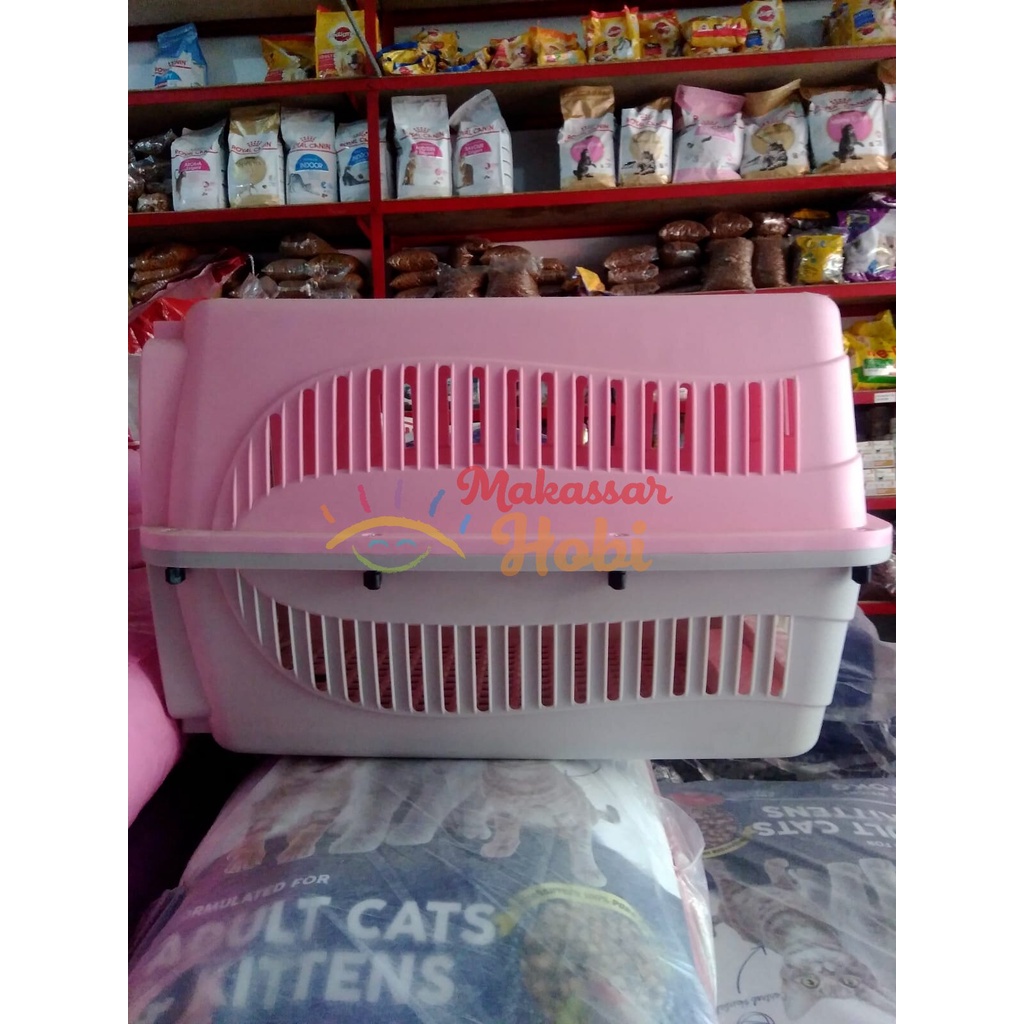 Pet Cargo Medium Tas Travel Kucing Anjing Kelinci Reptil Kennel Box