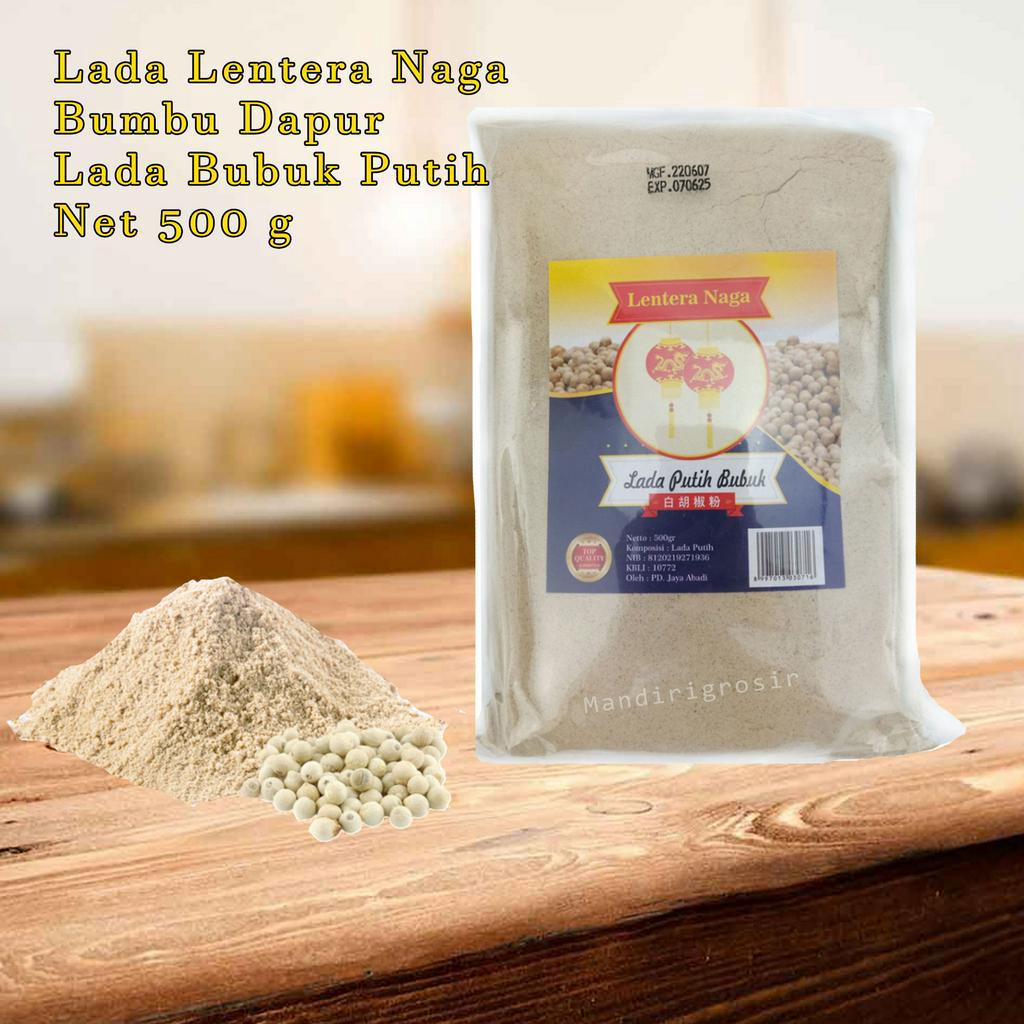 Lada Lentera Naga* Lada *Bumbu Dapur *Lada putih *Lada Bubuk *500 g