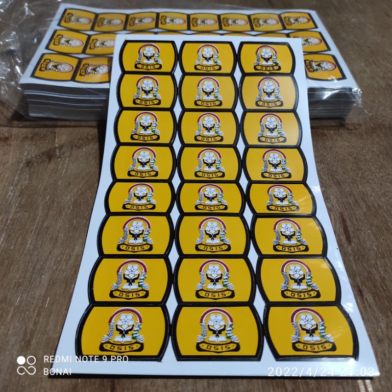 STICKER KEPALA GESPER SEKOLAH / LOGO IKAT PINGGANG SEKOLAH SD SMP SMA
