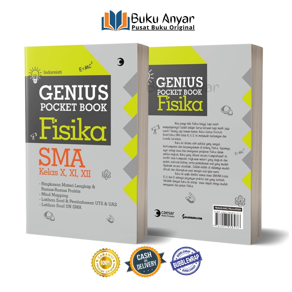 GENIUS POCKET BOOK FISIKA SMA KELAS 10 11 12 CAESAR